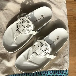 Tory Burch Miller Cloud Sandals in New White 6